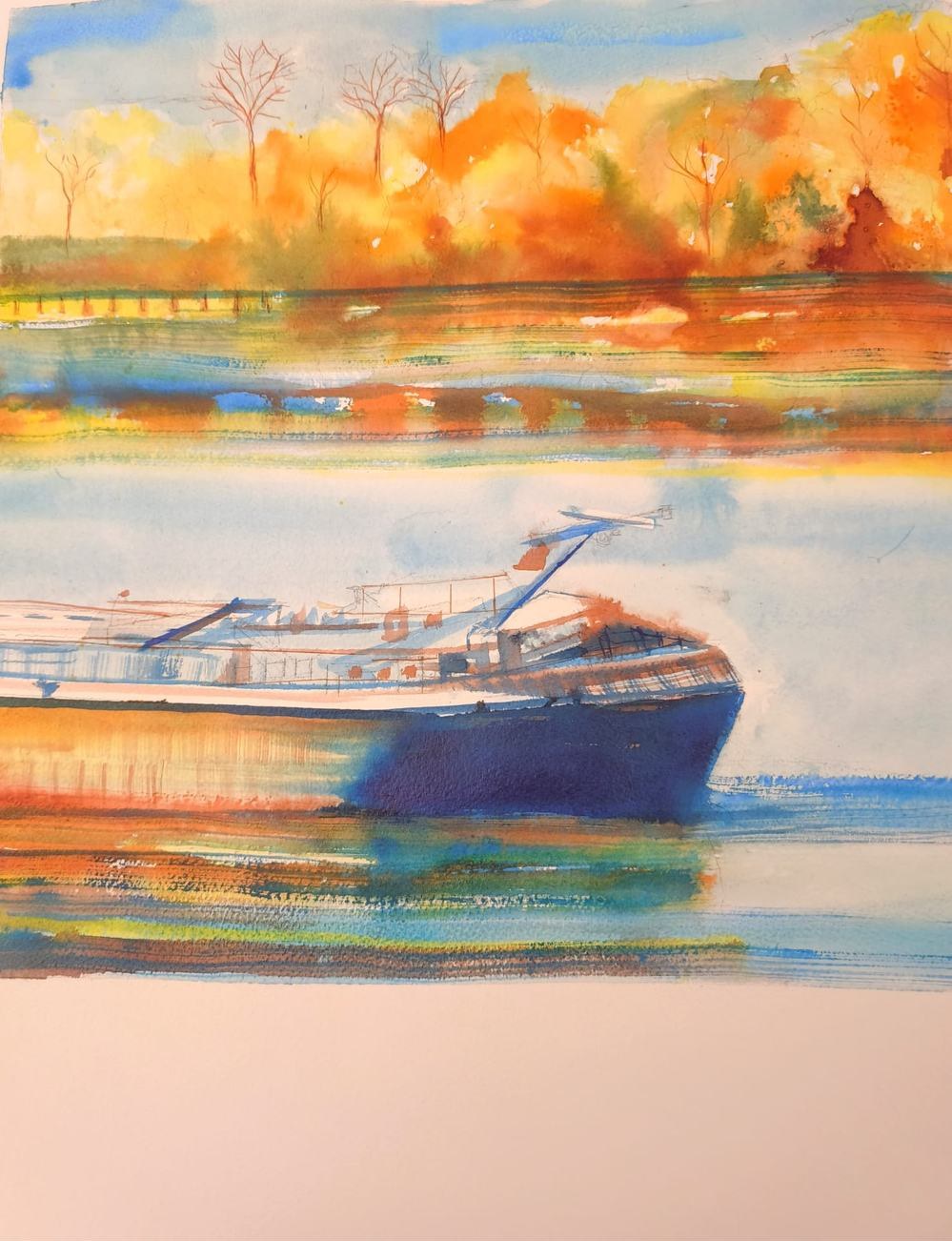 Péniche d'automne