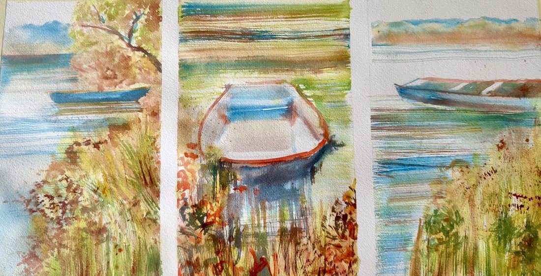 Triptyque — barques