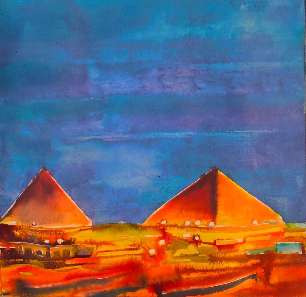 Pyramides au crépuscule