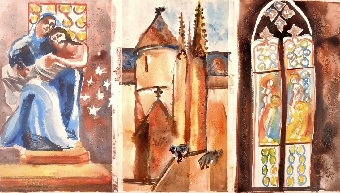 Triptyque — la cathédrale